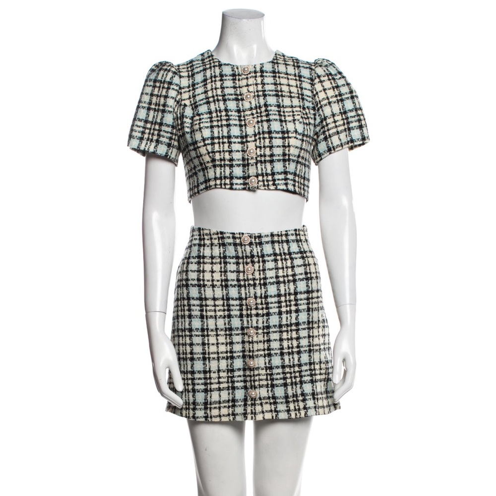 NWT Reformation Tweed skirt set